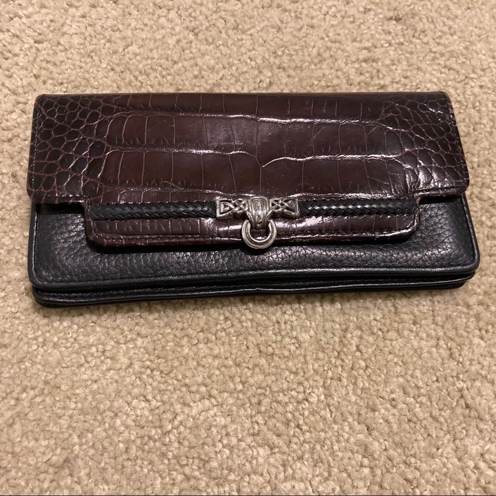 Brighton Bellissimo Vintage leather clutch/wallet